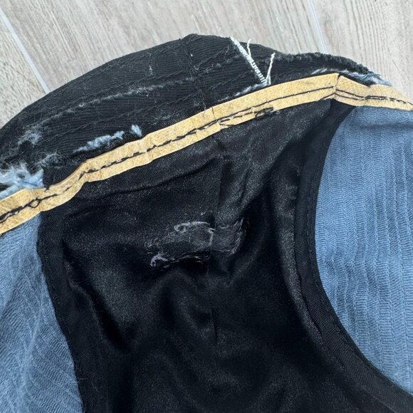 Vintage Nike Blue Corduroy Newsboy Cap 90s Wide Wale Driver Hat Medium - Picture 12 of 15